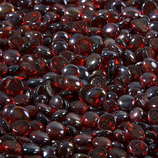 The Outdoor GreatRoom Company Ruby Reflective Tempered Fire Glass Gems - 25 lb kit
