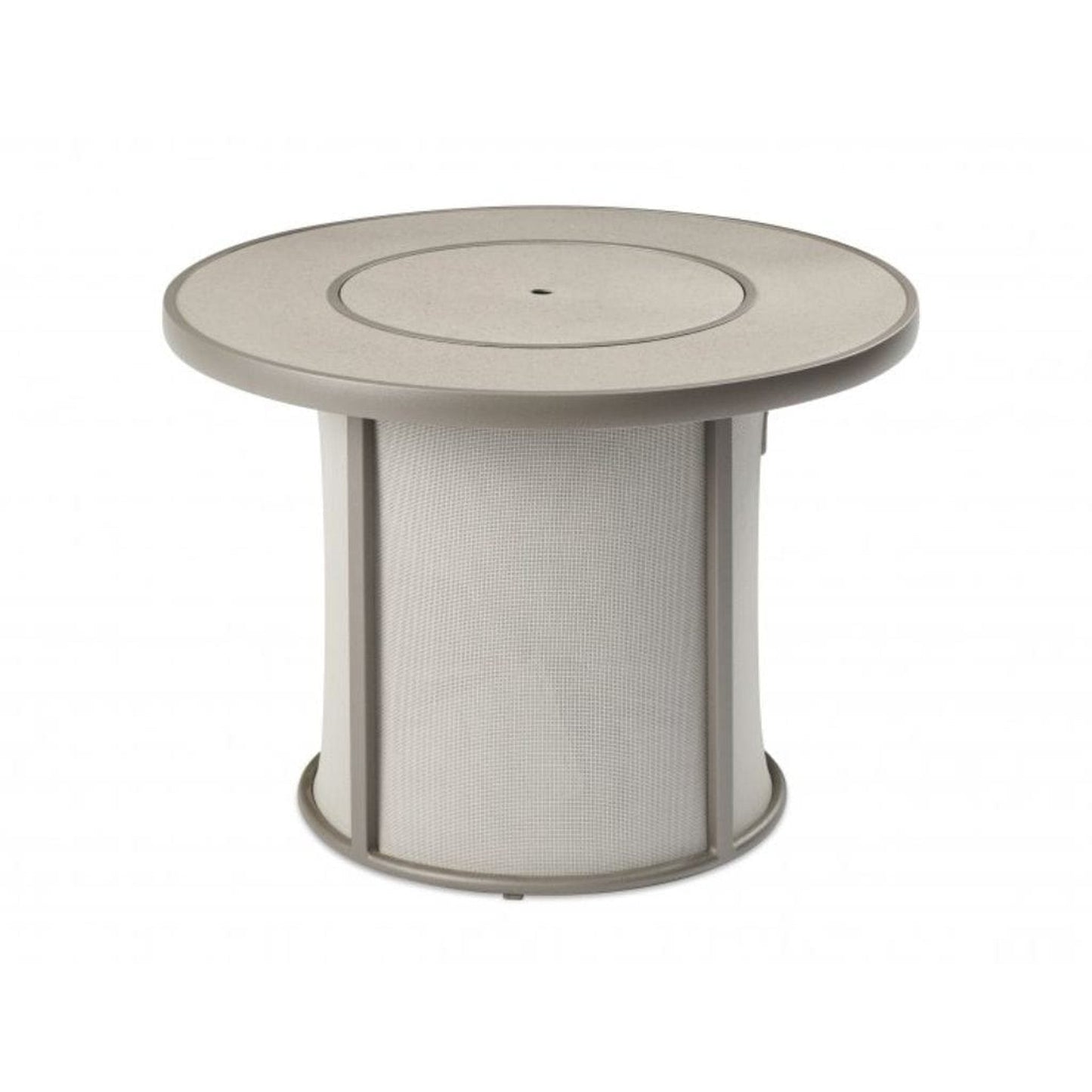 The Outdoor GreatRoom Company Stonefire 31" Brown Round Gas Fire Pit Table