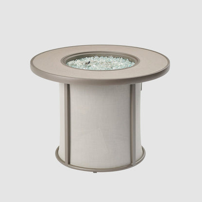 The Outdoor GreatRoom Company Stonefire 31" Grey Round Gas Fire Pit Table