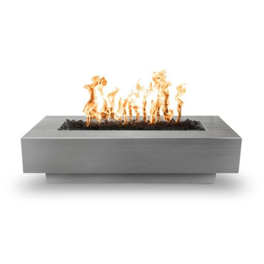 The Outdoor Plus 108" Coronado Copper & Corten Steel & Stainless Steel Rectangle Fire Pit
