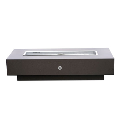 The Outdoor Plus 108" Coronado Powder Coated Steel Rectangle Fire Pit Table