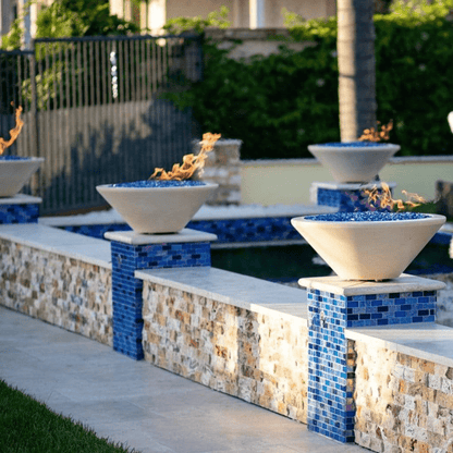 The Outdoor Plus 24" Cazo GFRC Concrete Round Fire Bowl