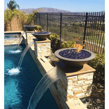 The Outdoor Plus 24" Cazo GFRC Concrete Round Fire Bowl