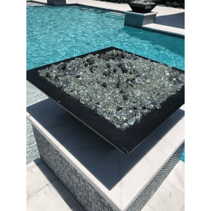 The Outdoor Plus 24" Maya GFRC Concrete Square Fire Bowl