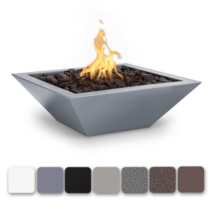 The Outdoor Plus 30" Maya Powder Coated Steel Square Fire Bowl