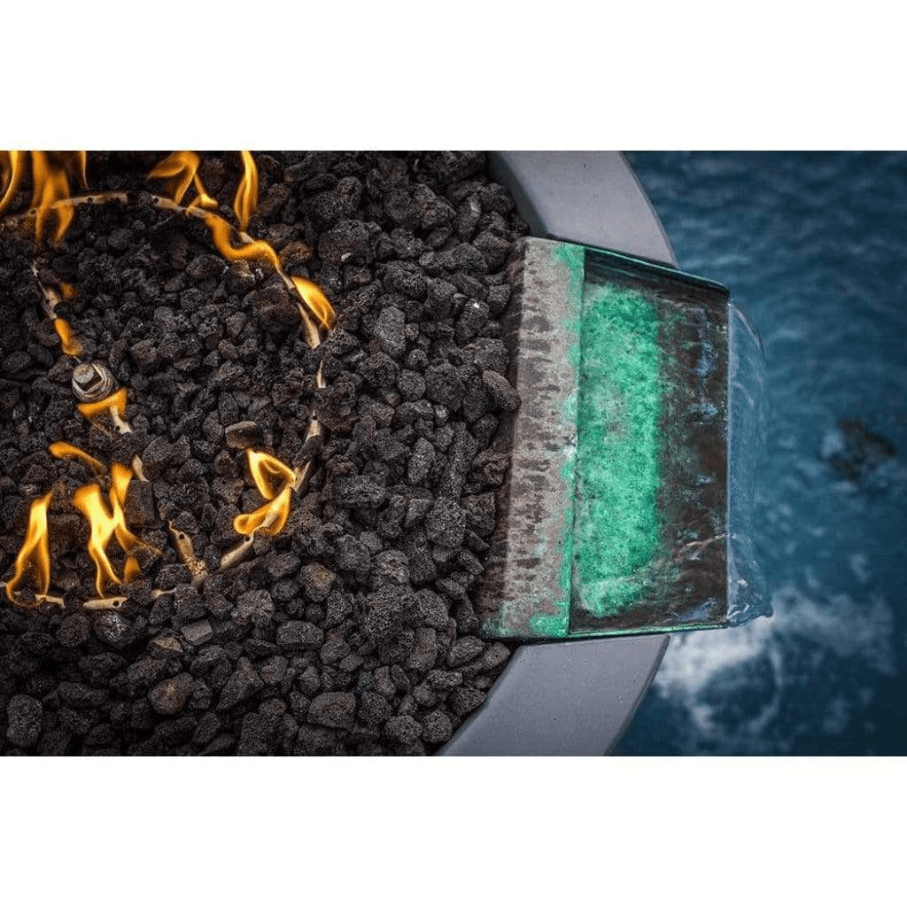 The Outdoor Plus 31" Cazo GFRC Concrete Round Fire and Water Bowl