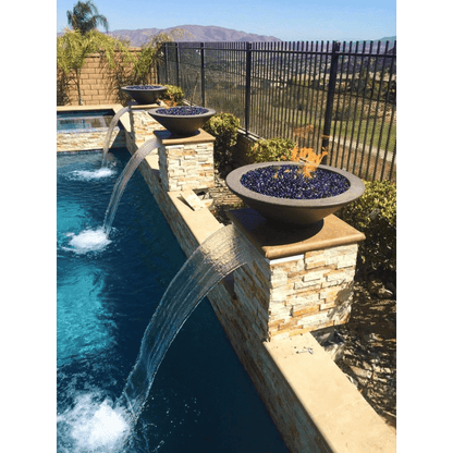 The Outdoor Plus 36" Cazo GFRC Concrete Round Fire Bowl