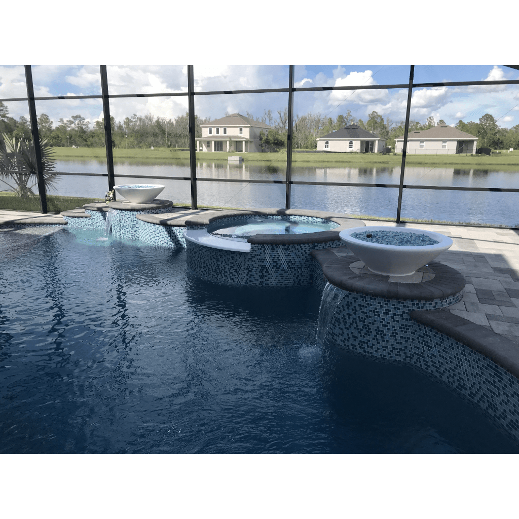 The Outdoor Plus 36" Cazo GFRC Concrete Round Fire Bowl