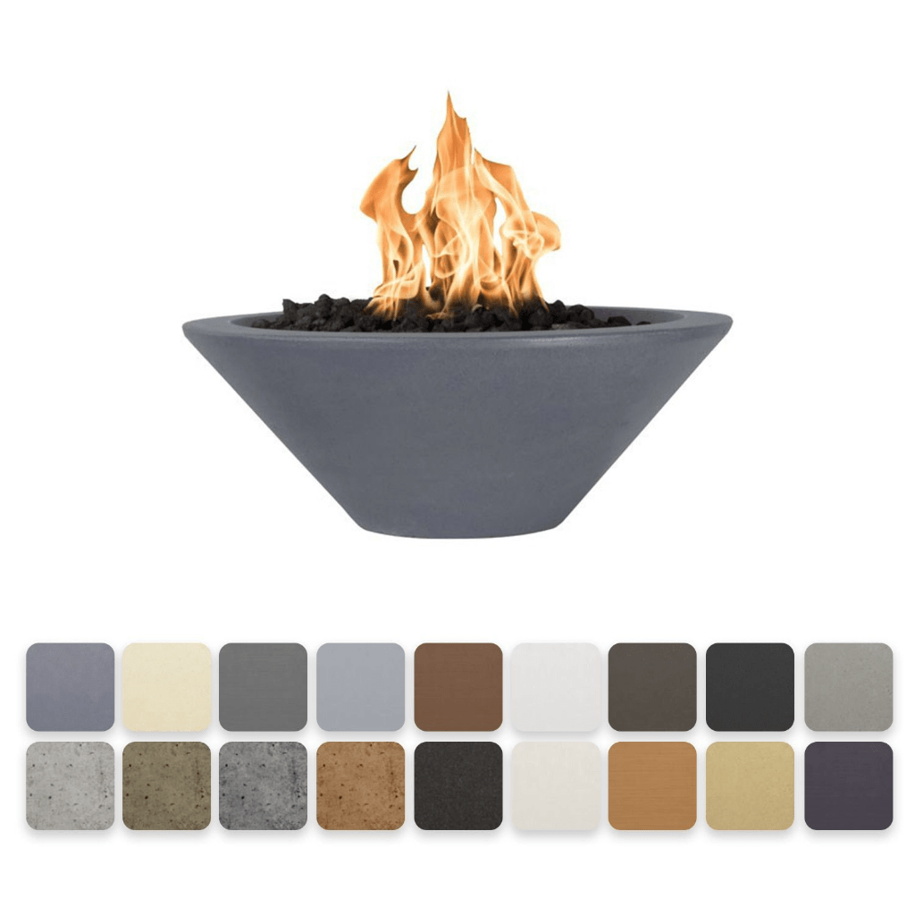 The Outdoor Plus 36" Cazo GFRC Concrete Round Fire Bowl
