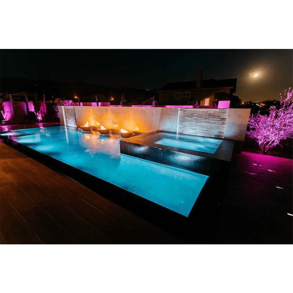 The Outdoor Plus 36" Cazo Hammered Copper 4 Way Spill Round Fire & Water Bowl