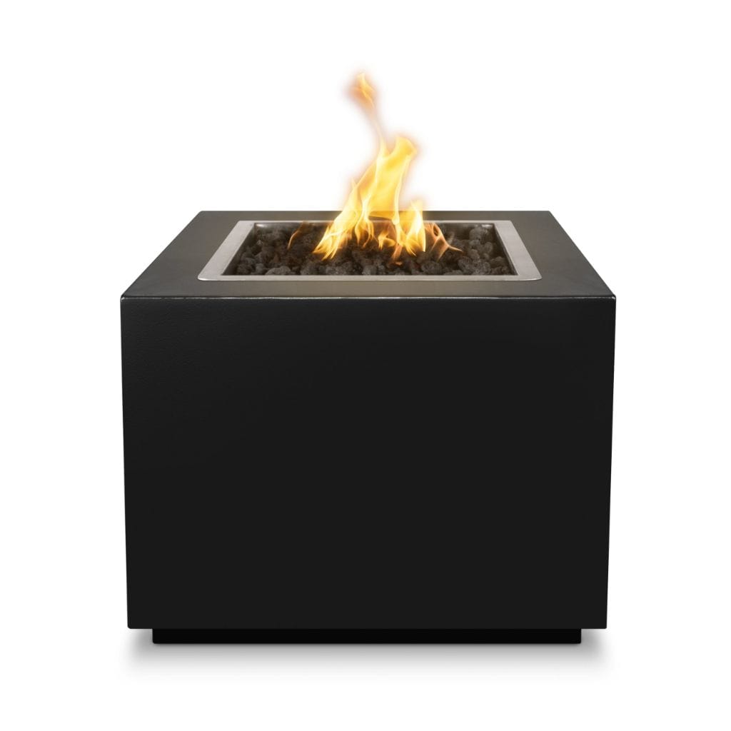 The Outdoor Plus 36" Forma Powder Coated Steel Square Fire Pit Table