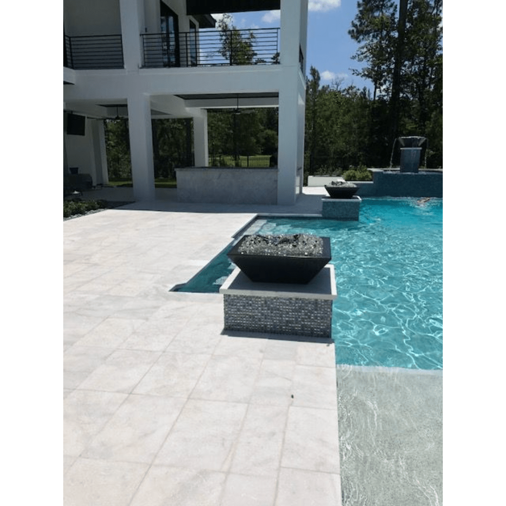 The Outdoor Plus 36" Maya GFRC Concrete Square Fire Bowl