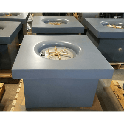 The Outdoor Plus 36" Ramona GFRC Concrete Square Liquid Propane Fire Pit Table