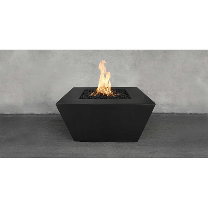 The Outdoor Plus 36" Redan GFRC Concrete Square Liquid Propane Fire Pit