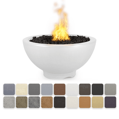 The Outdoor Plus 38" Sonoma GFRC Concrete Round Liquid Propane Fire Pit