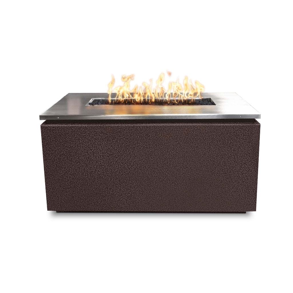 The Outdoor Plus 46" Merona Powder Coated Steel Rectangle Fire Table