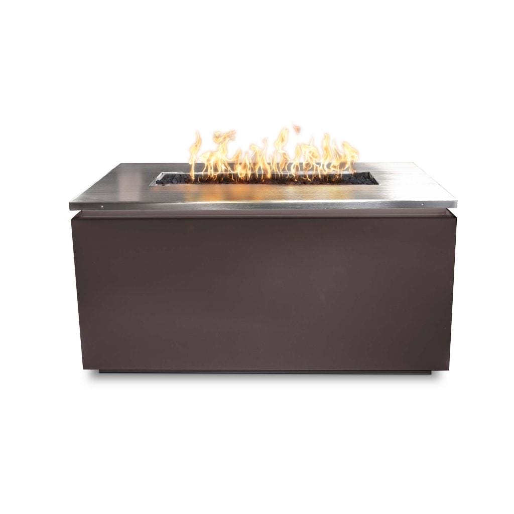 The Outdoor Plus 46" Merona Powder Coated Steel Rectangle Fire Table