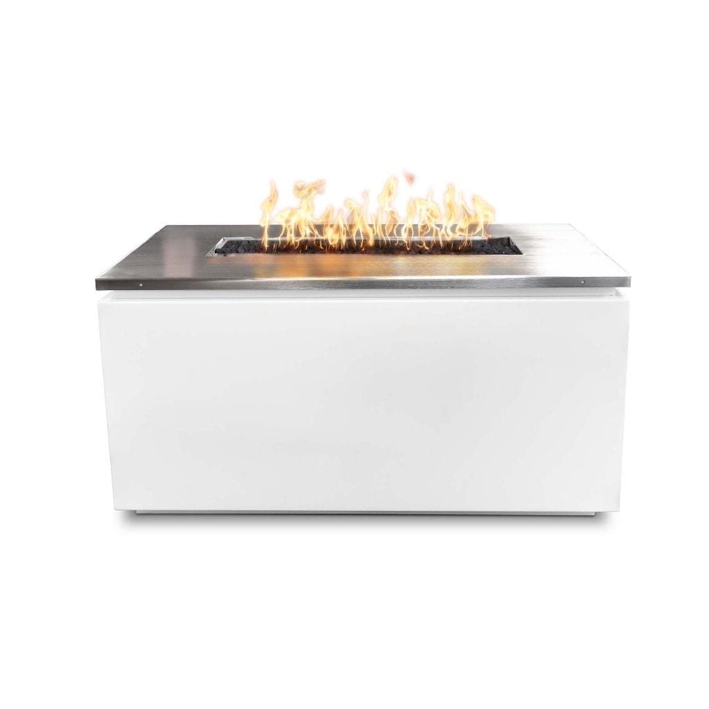 The Outdoor Plus 46" Merona Powder Coated Steel Rectangle Fire Table