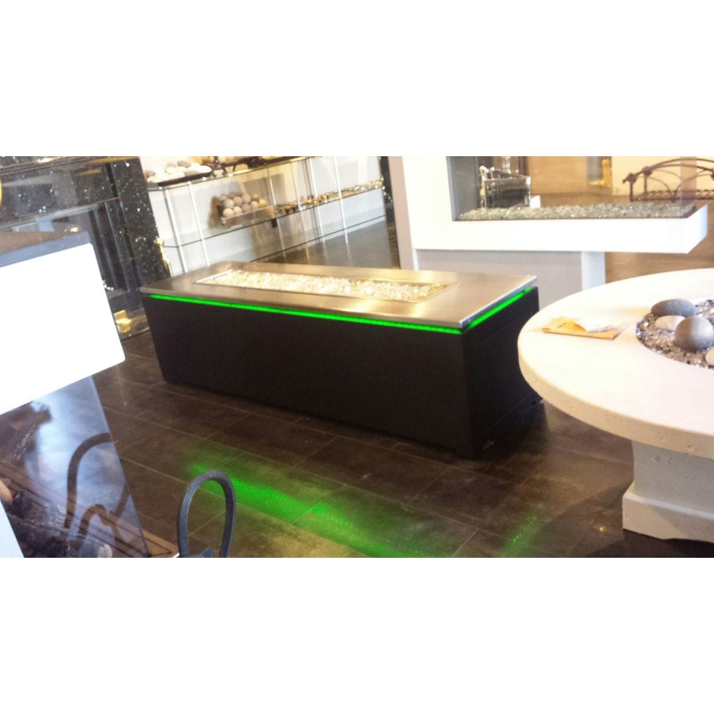 The Outdoor Plus 46" Merona Powder Coated Steel Rectangle Fire Table