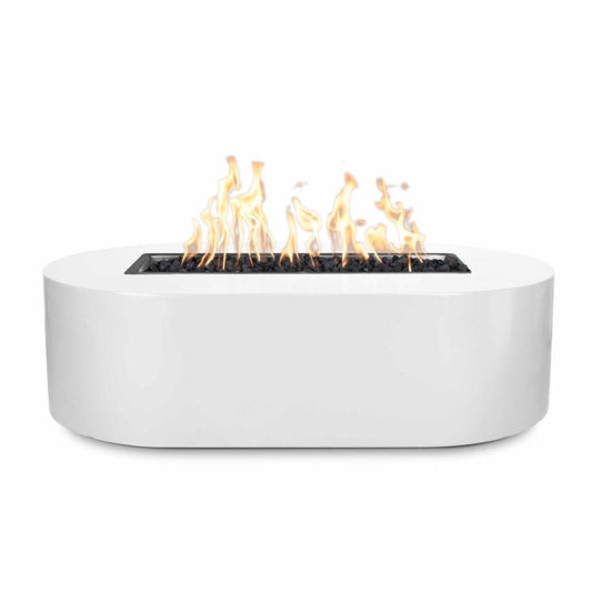 The Outdoor Plus 48" Bispo Powder Coated Steel Rectangle Fire Pit Table