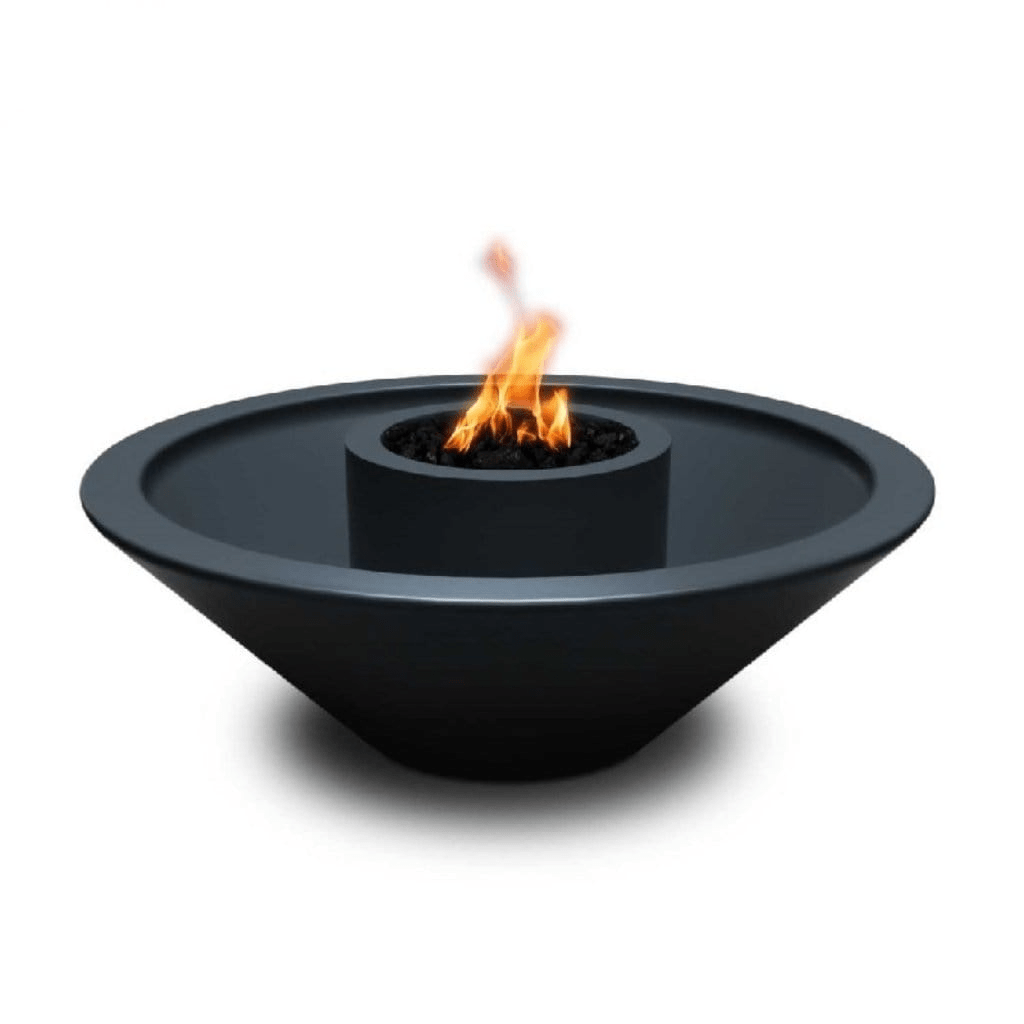 The Outdoor Plus 48" Cazo GFRC Concrete 360 Degree Spill Round Fire and Water Bowl