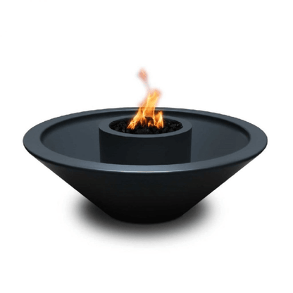 The Outdoor Plus 48" Cazo GFRC Concrete 360 Degree Spill Round Fire and Water Bowl