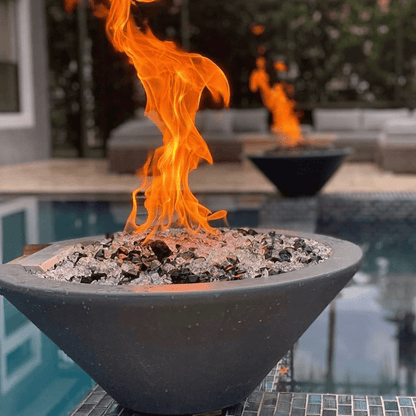 The Outdoor Plus 48" Cazo GFRC Concrete Round Fire Bowl