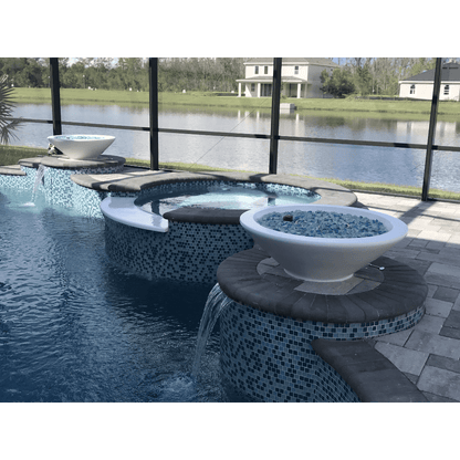 The Outdoor Plus 48" Cazo GFRC Concrete Round Fire Bowl