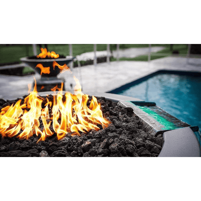 The Outdoor Plus 48" Cazo GFRC Concrete Round Fire and Water Bowl