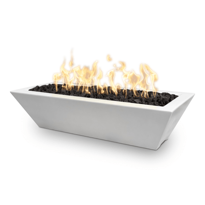 The Outdoor Plus 48" Linear Maya GFRC Concrete Fire Bowl