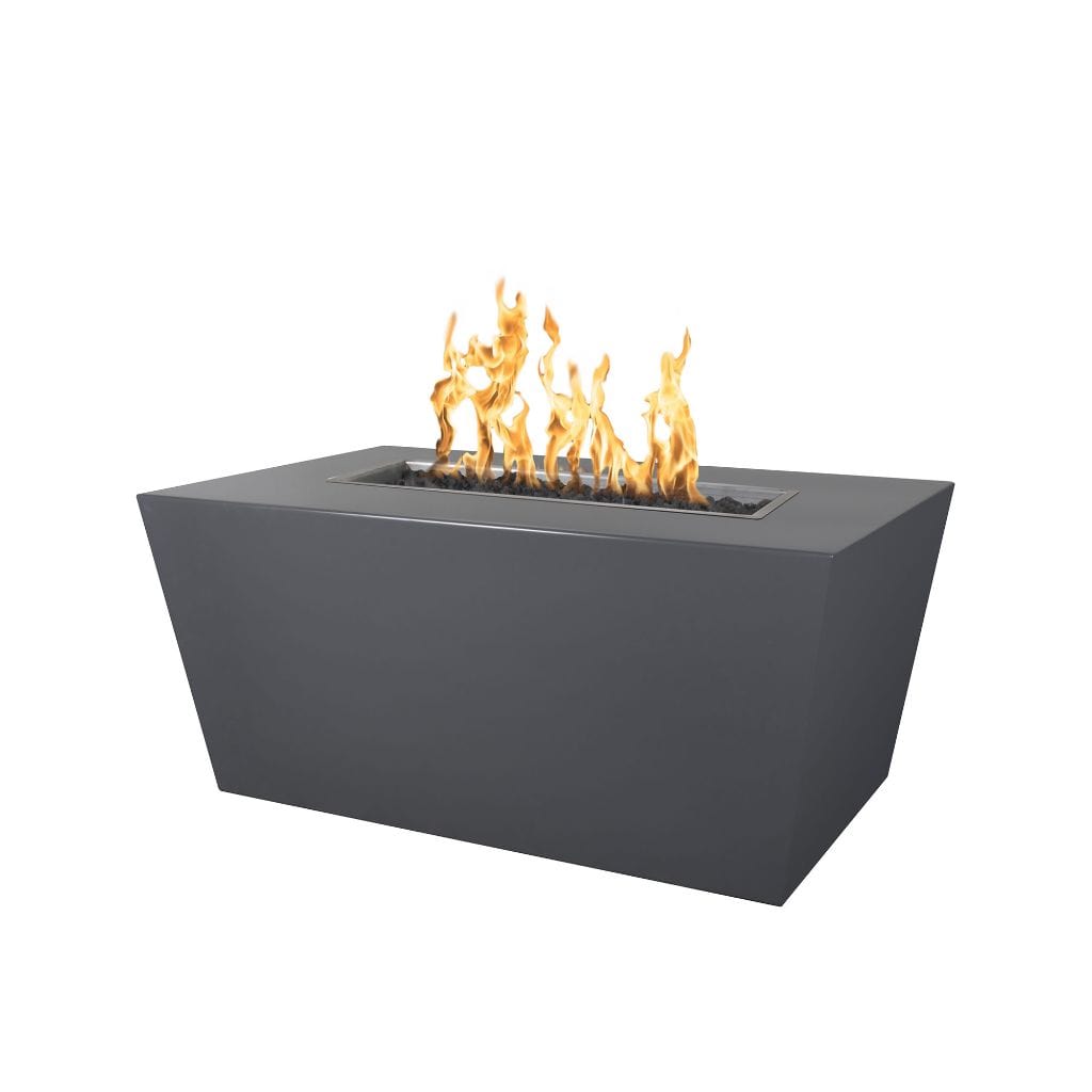 The Outdoor Plus 48" Mesa Powder Coated Steel Rectangle Fire Pit Table