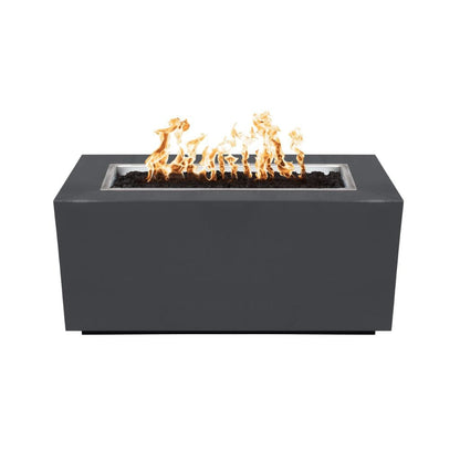 The Outdoor Plus 48" Pismo Powder Coated Steel Rectangle Fire Pit Table