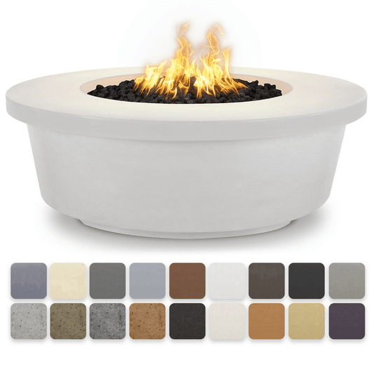 The Outdoor Plus 48" Tempe GFRC Concrete Round Liquid Propane Fire Pit