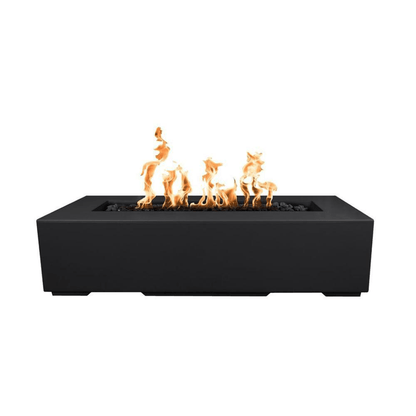 The Outdoor Plus 54" Regal GFRC Concrete Rectangle Natural Gas Fire Pit Table