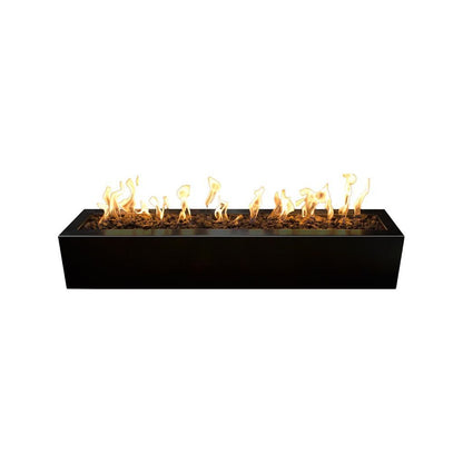 The Outdoor Plus 60" Eaves Powder Coated Steel Rectangle Fire Pit