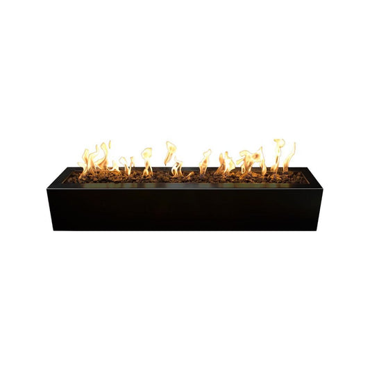The Outdoor Plus 60" Eaves Powder Coated Steel Rectangle Fire Pit