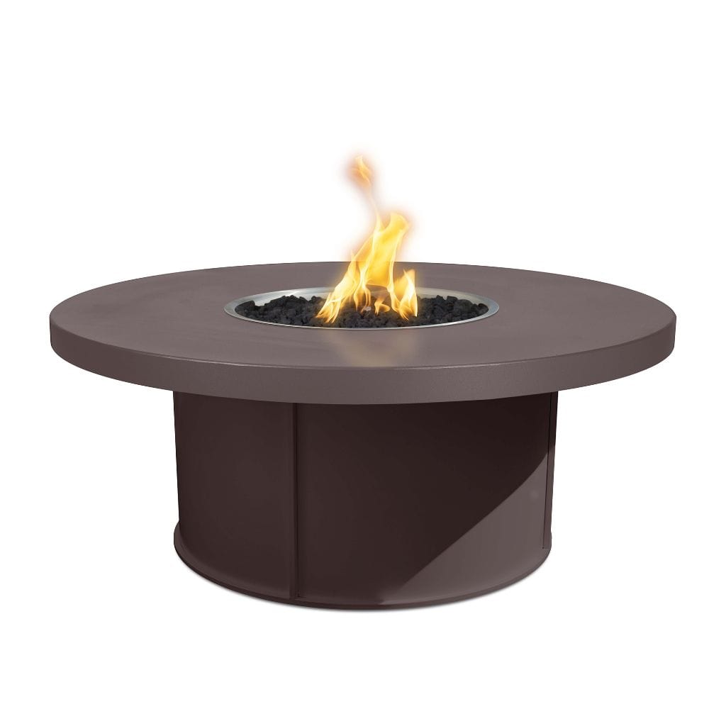 The Outdoor Plus 60" Mabel Powder Coated Steel Round Fire Pit Table