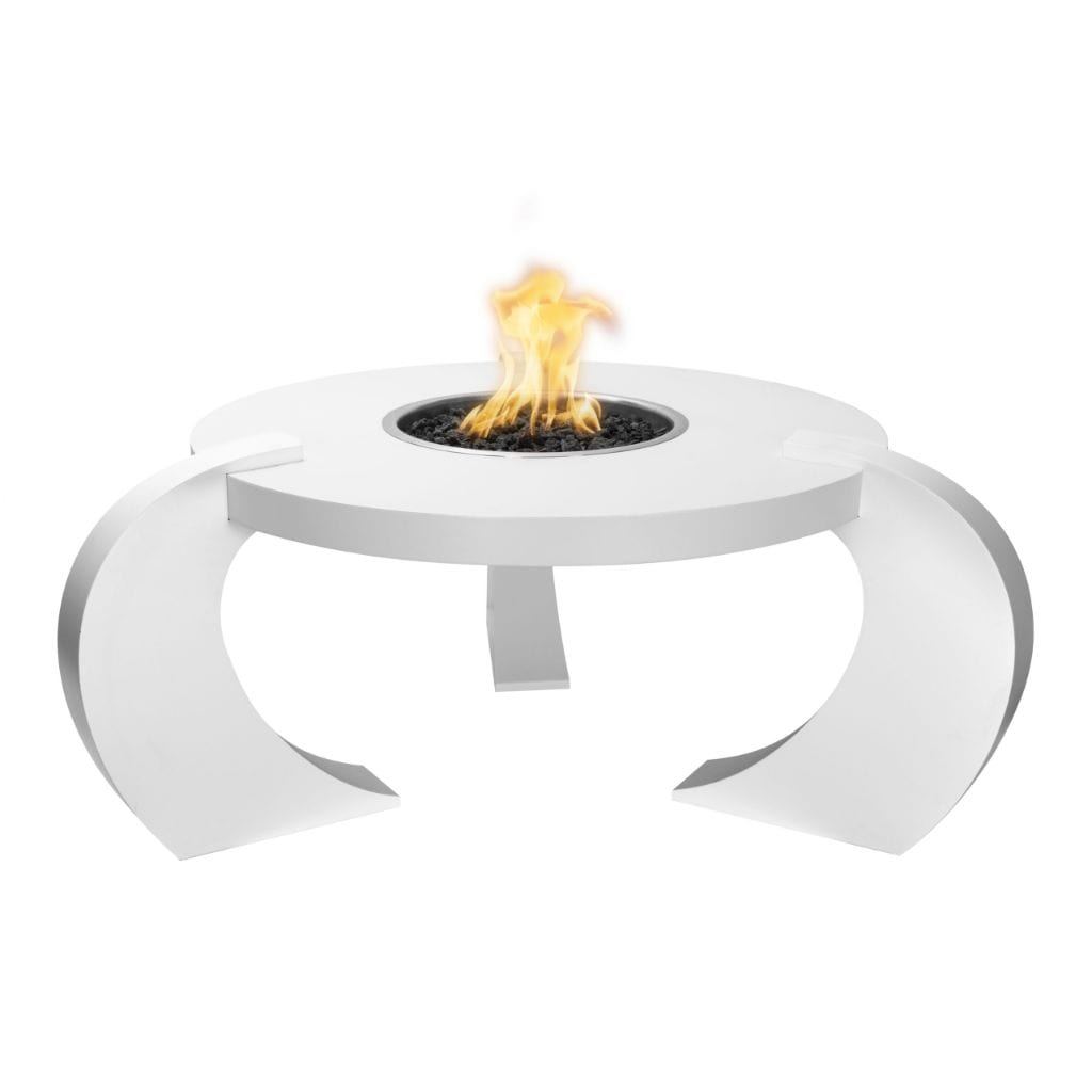 The Outdoor Plus 68" Frisco Copper & Corten Steel & Stainless Steel Fire Pit Table