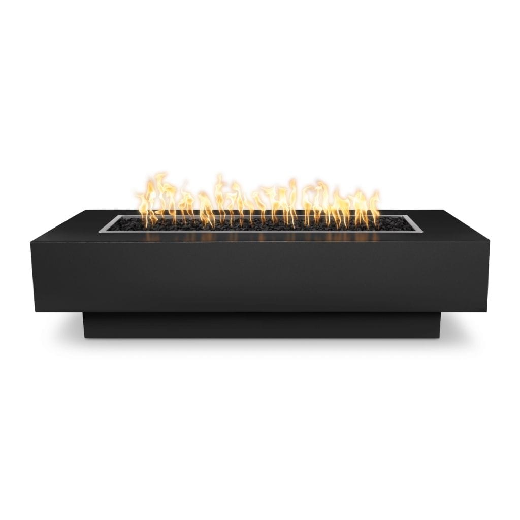 The Outdoor Plus 72" Coronado Powder Coated Steel Rectangle Fire Pit Table