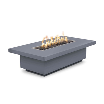 The Outdoor Plus 72" Fremont Powder Coated Steel Rectangle Fire Pit - 15" tall