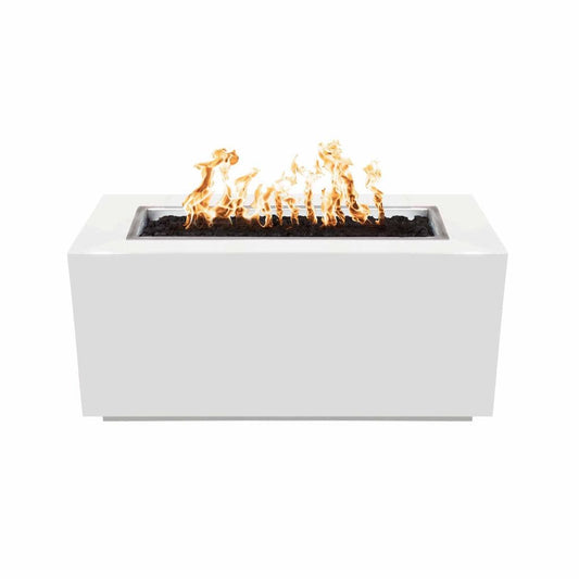 The Outdoor Plus 72" Pismo Powder Coated Steel Rectangle Fire Pit Table