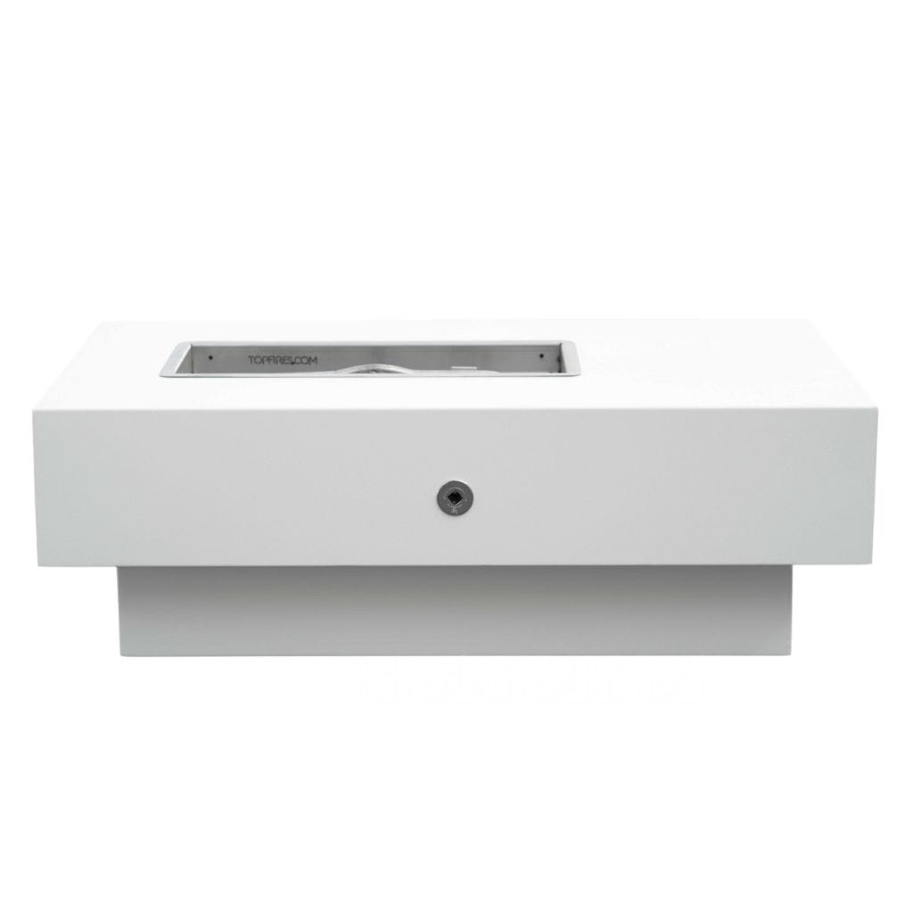 The Outdoor Plus 72" San Juan Powder Coated Steel Rectangle Fire Pit Table