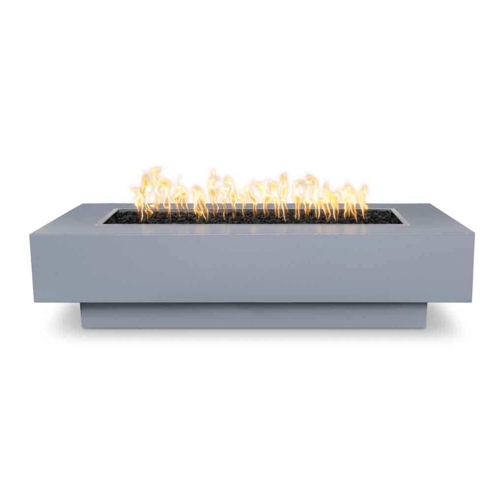The Outdoor Plus 84" Coronado Powder Coated Steel Rectangle Fire Pit Table