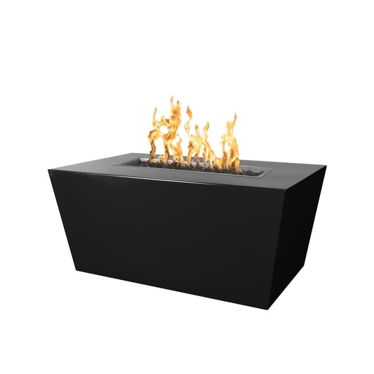 The Outdoor Plus 84" Mesa Powder Coated Steel Rectangle Fire Pit Table