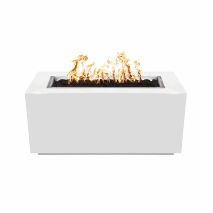 The Outdoor Plus 84" Pismo Powder Coated Steel Rectangle Fire Pit Table