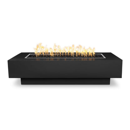 The Outdoor Plus 96" Coronado Powder Coated Steel Rectangle Fire Pit Table