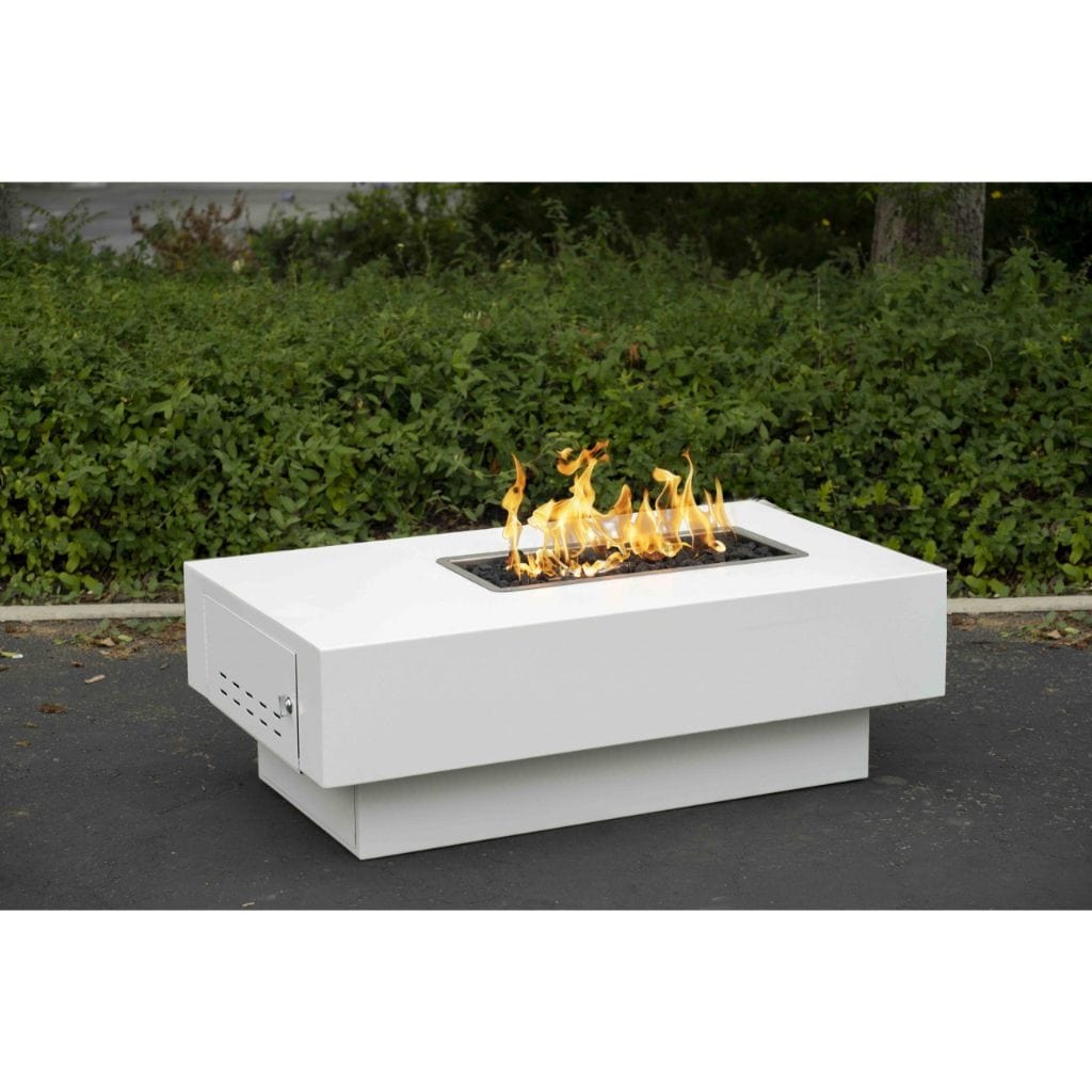 The Outdoor Plus 96" San Juan Copper & Corten Steel & Stainless Steel Rectangle Fire Pit