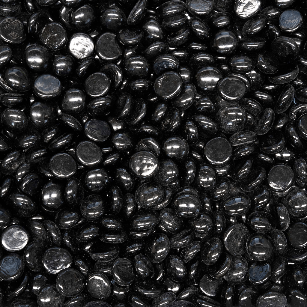 The Outdoor Plus Reflective Fire Glass Pebbles/Gems for Fire Bowl and Pit