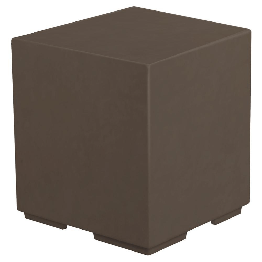 The Outdoor Plus GFRC Concrete Pedestal with Access Door for Fire Bowl