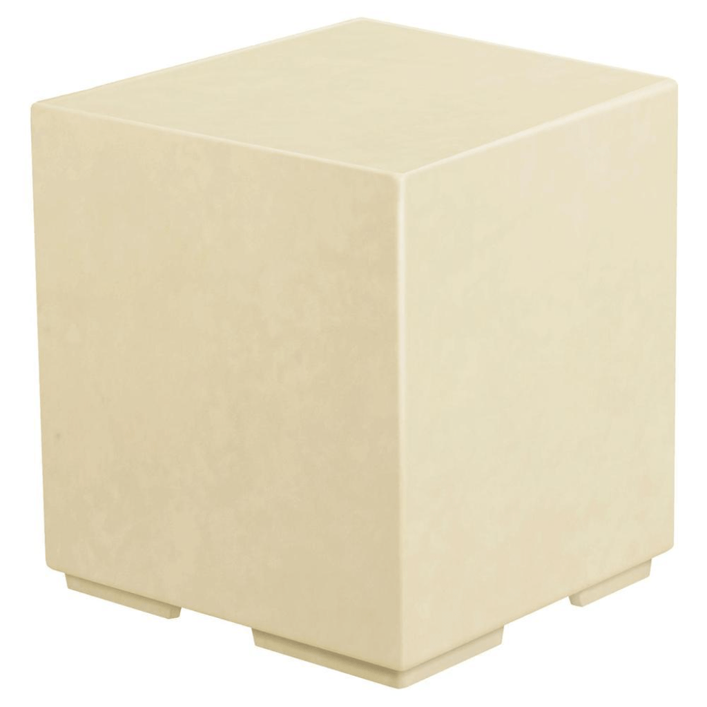 The Outdoor Plus GFRC Concrete Pedestal with Access Door for Fire Bowl